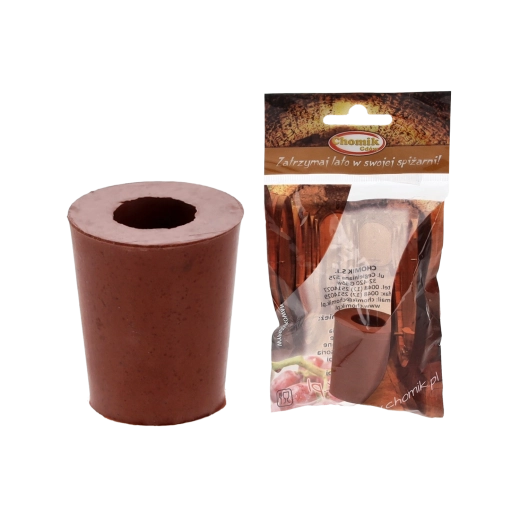 Gumowy korek z otworem na rurkę fermentacyjną