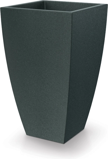 Donica Mooda Square 40 × 40 cm, czarny granit, wysokość 65 cm