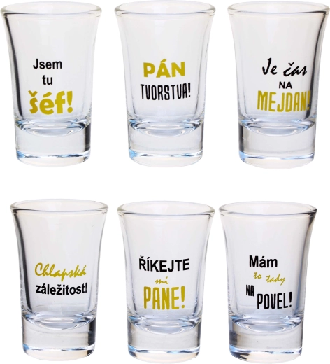 Zestaw prezentowy kieliszków TORO męska sprawa 6×40 ml