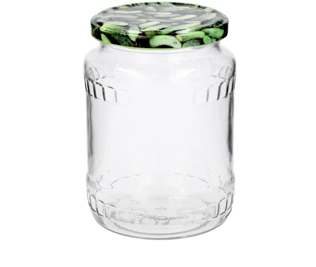 Szklany słoik 720 ml z metalową zakrętką 82 mm