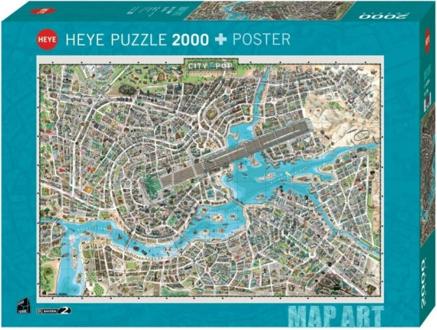 Puzzle HEYE 2000 elementów – miasto muzyki