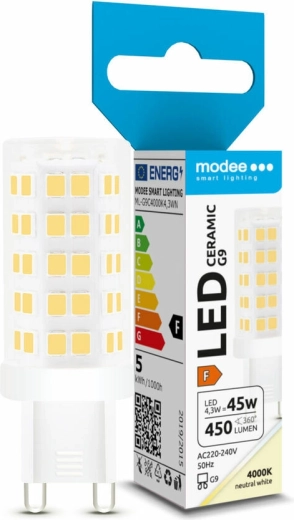 LED żarówka G9 4,3 W neutralna biel Modee Lighting