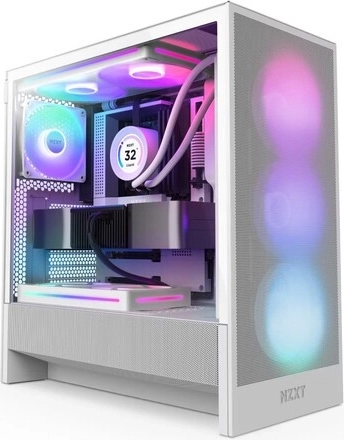 Obudowa komputerowa NZXT H5 Flow RGB Biała