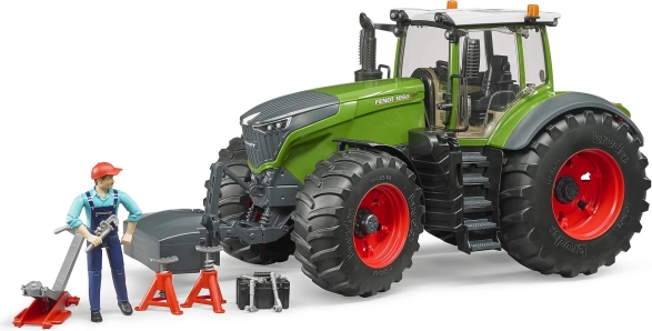 Bruder traktor Fendt 1050 Vario z mechanikiem i narzędziami warsztatowymi 1:16