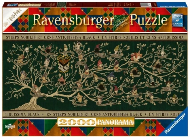 Harry Potter drzewo genealogiczne panorama puzzle 2000 elementów Ravensburger