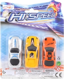 Zestaw plastikowych autek 3 szt.