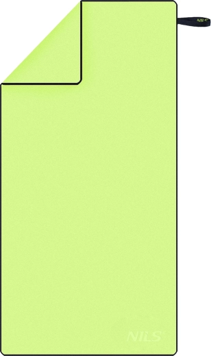 Szybkoschnący ręcznik z mikrofibry NILS Camp, zielony/czarny