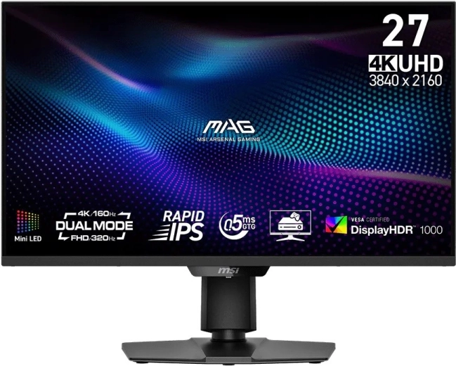 Monitor gamingowy MSI MAG 274UPDF 27" LED 160 Hz czarny