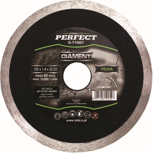 Diamentowa tarcza 115 mm ciągła STALCO