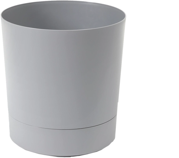 Doniczka z podstawką AURA 35 cm – szara