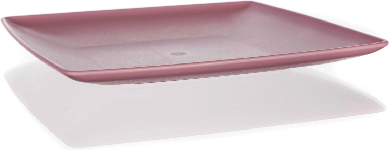 Talerz deserowy 19 × 19 cm różowy Culinaria