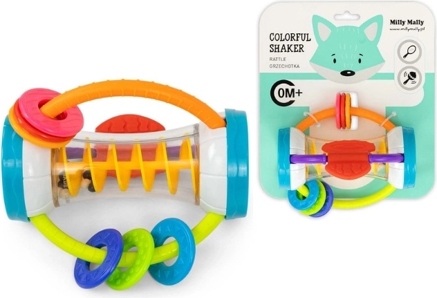 Grzechotka i gryzak Milly Mally Colorful shaker