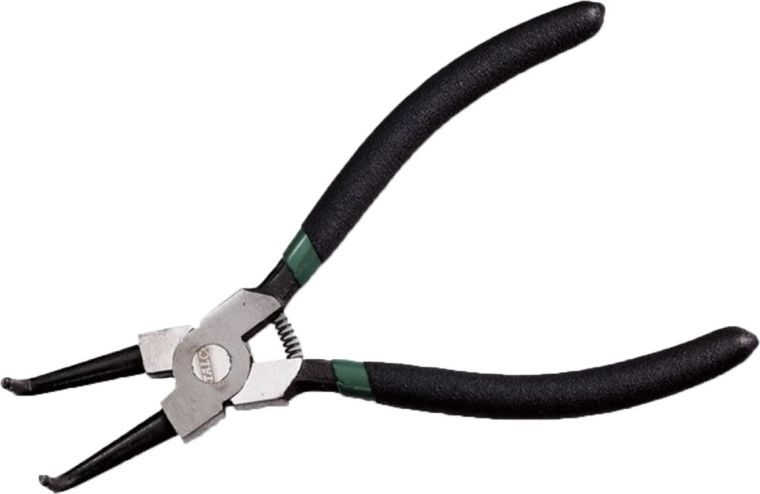 Szczypce do pierścieni osadczych zewnętrznych wygięte 180 mm STALCO