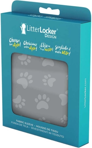 LitterLocker tekstylny pokrowiec na kosz Design Cat Paws