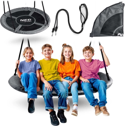 Huśtawka koło bocianie gniazdo NEO-SPORT Swingo 120 cm