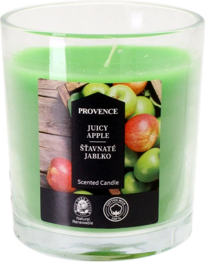 Świeca w szkle Soczyste jabłko 7 × 8 cm