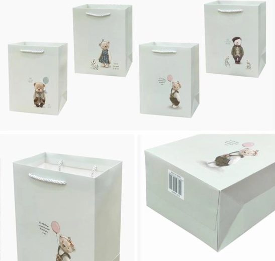 Torebka prezentowa 40 × 30 × 12 cm, mix motywów