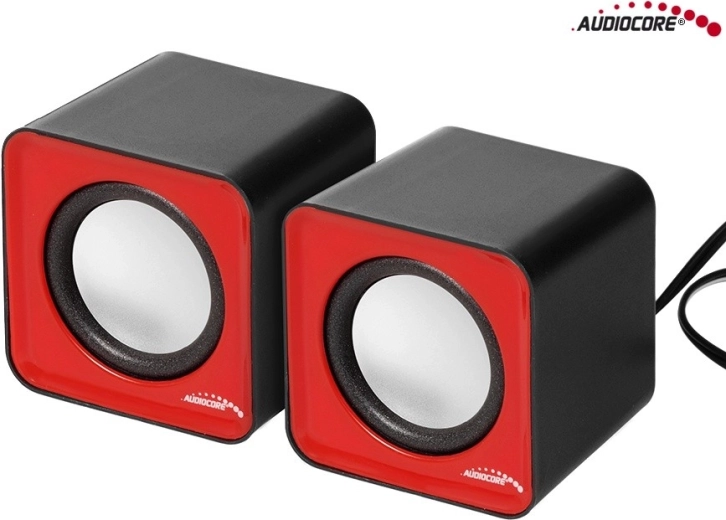 Głośniki komputerowe Audiocore AC870R 6 W USB (srebrno-czarne)