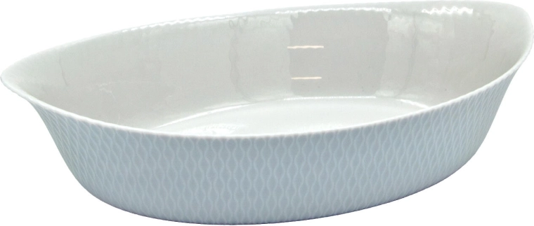 Owalne naczynie do zapiekania SMART CUISINE WAVY GRANIT 32 × 20 × 7,4 cm, szare