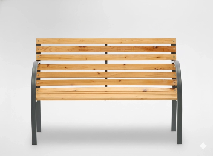 Drewniana ławka ogrodowa 120 × 60 × 82 cm GARDENLINE