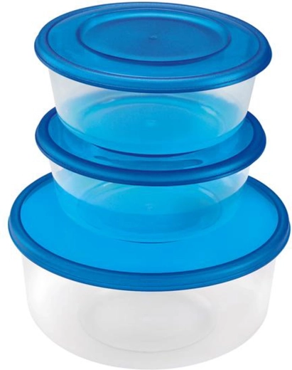 Plastowe pojemniki HEIDRUN, zestaw 3 szt.