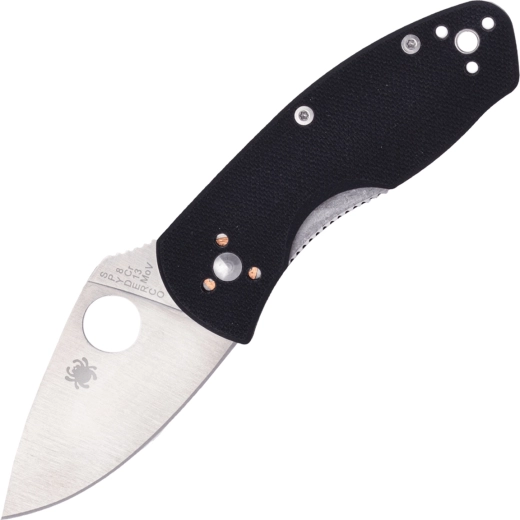 Spyderco Ambitious nóż składany 5,7 cm, czarny, G10