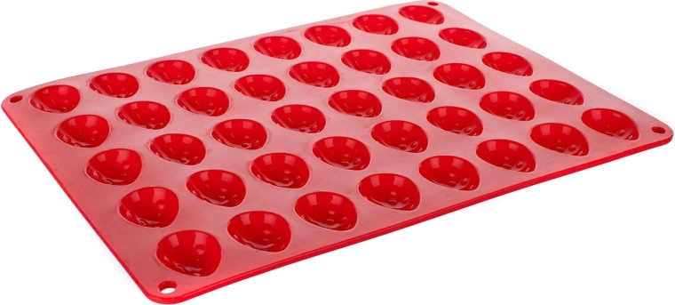 Silikonowa forma na orzeszki Culinaria Red 40 szt.
