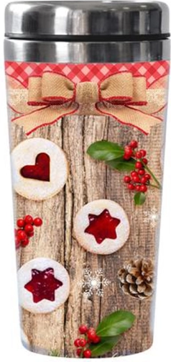 Termokubek TORO 450 ml z motywem ciasteczek linckich