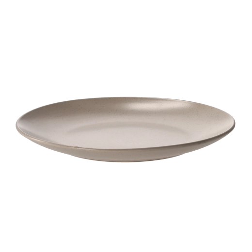 Płaski porcelanowy talerz Modern 26,5 cm kremowy
