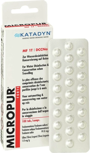 Katadyn Micropur Forte MF1/100T tabletki do dezynfekcji wody 100 szt.