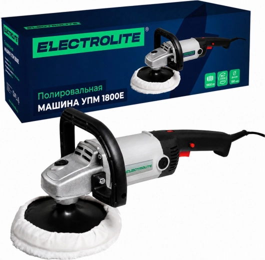 Uniwersalna elektryczna polerka samochodowa 1800 W, 180 mm, regulacja obrotów 600–3000 obr./min