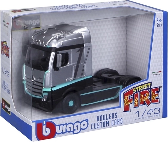 Model ciężarówki Mercedes-Benz Actros Street Fire Haulers Custom w skali 1:43