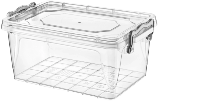 Prostokątny pojemnik do przechowywania 3 l z pokrywką