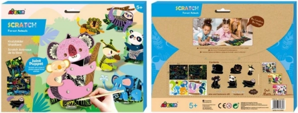 Papier do zdrapywania - Leśne zwierzęta