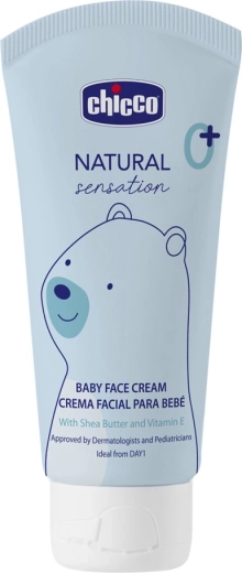 Chicco dziecięcy krem do twarzy z masłem shea i witaminą E Natural Sensation 50 ml