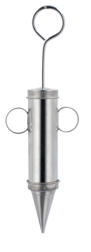 Metalowy cukierniczy dekorator z 4 dyszami