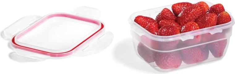 Pojemnik LocknLock Easy Match prostokątny 550 ml czerwony