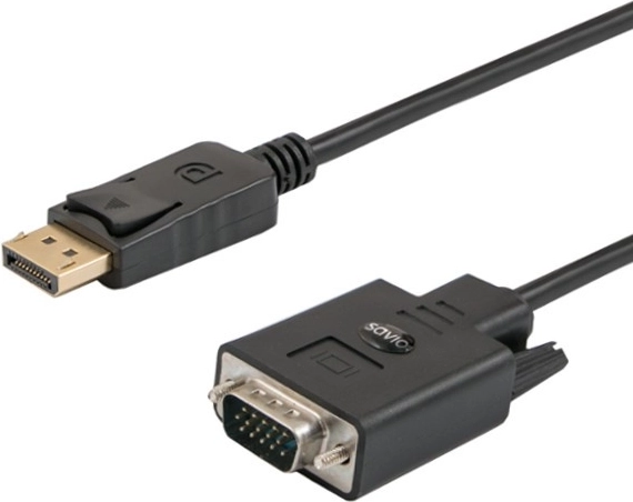 Kabel DisplayPort do VGA 1,8 m czarny