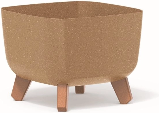 Doniczka Gracia Square Eco Wood 24 × 24 cm naturo