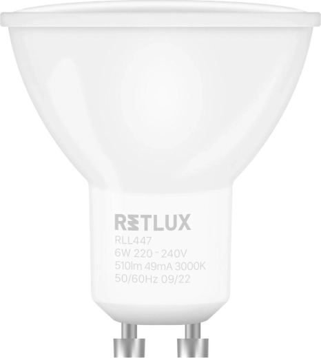 Ściemnialna żarówka LED Retlux GU10 6 W, ciepła biała