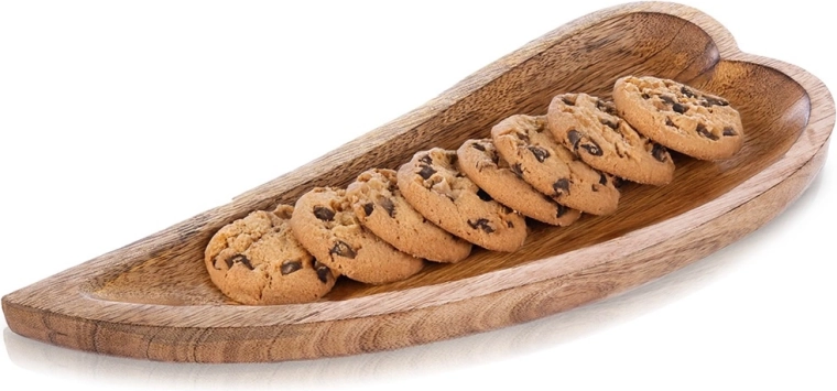 Drewniany talerz do serwowania z drewna mango 38 × 15,5 × 3,5 cm