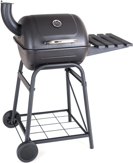 Grill beczkowy Welton z termometrem i kominem 81 × 101 × 49 cm