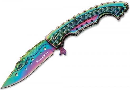 Magnum Rainbow Mermaid nóż kieszonkowy 9,5 cm, tęczowy, stal