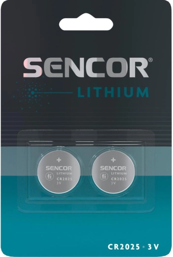 Litowa bateria guzikowa Sencor CR2025 3 V, 2 szt.