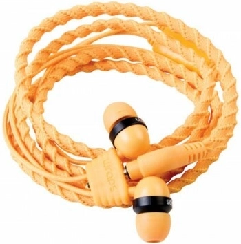 Wraps Talk Sunrise pomarańczowe słuchawki douszne z mikrofonem