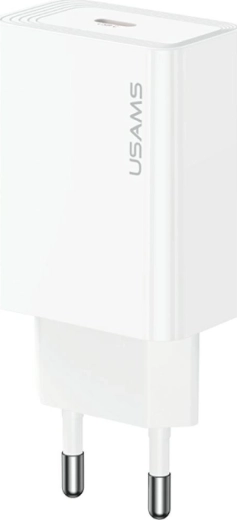 USAMS T69 ładowarka sieciowa 20 W USB-C biała