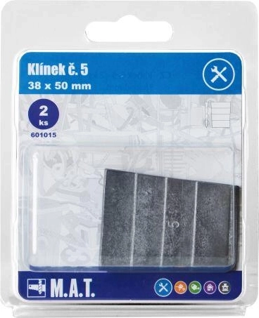 Drewniany klin nr 5 38 × 50 mm, zestaw 2 szt.