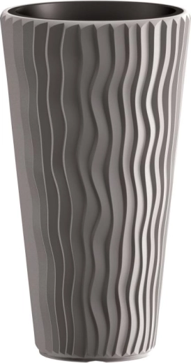 Donica Prosperplast Sandy Slim szary kamień 29,7 × 53,1 cm
