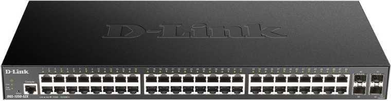 D-Link DGS‑1250-52X zarządzalny przełącznik gigabitowy 48× GE i 4× SFP+ 10G