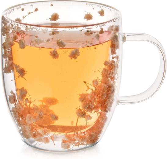 Szklany kubek termiczny z podwójną ścianką 350 ml